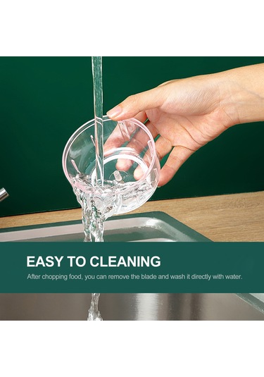 Xindoker Usb Şarjlı Yeşil Taşınabilir Elektrikli Mutfak Robotu - Sebze, Meyve, Et Doğrayıcı