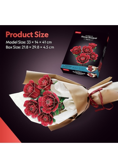 Büyük Gül Buketi 3d Puzzle P865h
