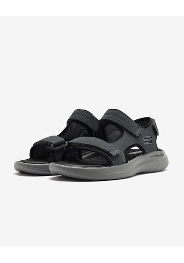 Skechers Bounder 2.0 Sandal - Thutton Erkek Gri Sandalet 232893 Char Gri