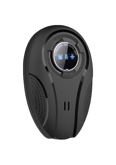 Tenfowee Sessiz Ultrasonik Haşere Kovucu, 110-240v, Bahçe/ Balkon/ Garaj İçin, Hızlı Etki, Plug & Play, W28 Siyah