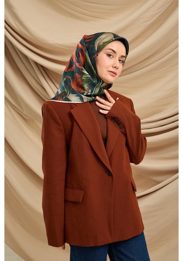 Silk Home Twill İpek Eşarp 11480-68 Petrol Mavisi, Yeşil, Mor, Mercan, Petrol Yeşili