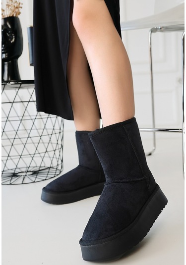 Sophia Siyah Süet Bot Siyah