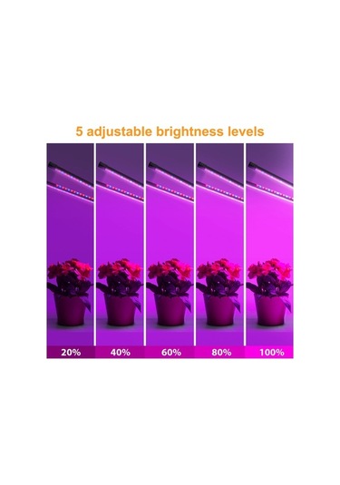Moly Usb Tutucu Led Bitki Işığı: Kırmızı-mavi, 5 Parlaklık, 4/8/12h Zamanlayıcı, Bitki Geliştirme Lambası Diğer