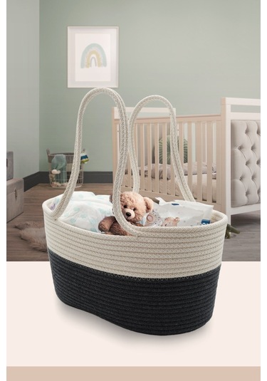 Jasper Keçe Siyah Anne Bebek Bakım Çantası Ve Organizeri Krem - Siyah