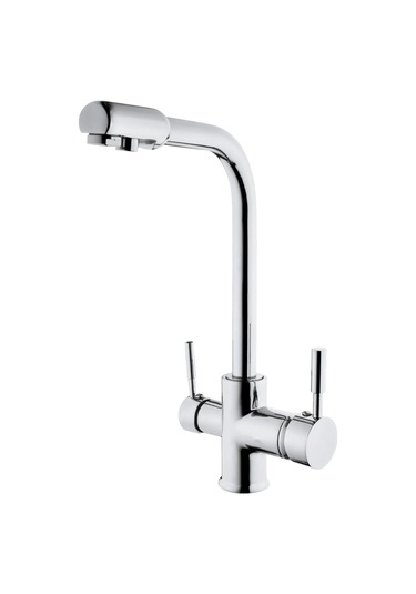 3 Yollu Arıtma Bataryası Arıtma Çıkışlı Eviye Batarya Sıcak Gümüş