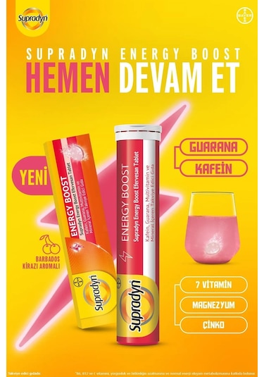 Supradyn Energy Boost 4 x 15 Efervesan Tablet