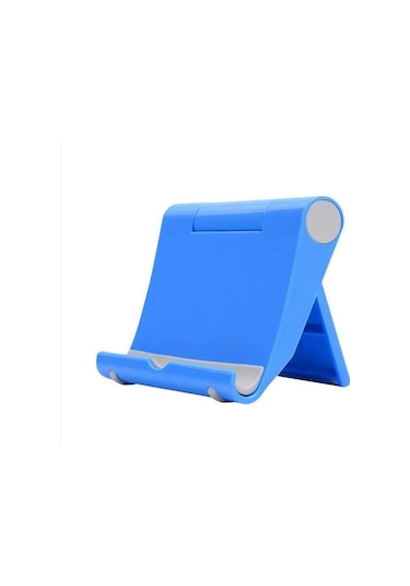 Masaüstü Katlanabilir Ayarlanabilir Telefon Tablet Tutucu Mavi (541908794)