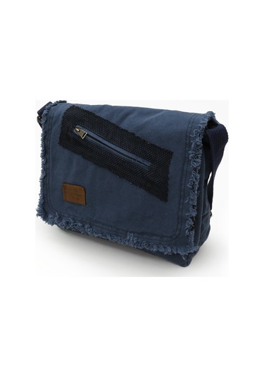 Old Cotton Cargo 7136 Lacivert 14 İnç Laptop Omuz Çantası Lacivert