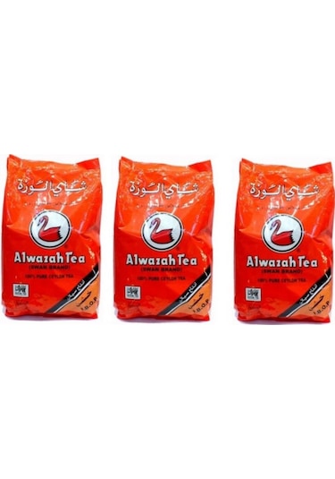 Alwazah Tea Swan Brand Pure Ceylon Dökme Çay 3 x 400 G