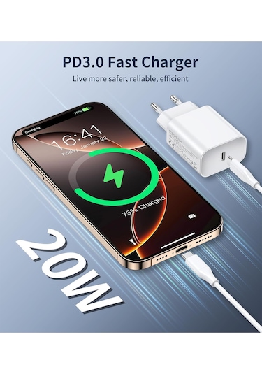 3'lü Paket Apple 20w Usb C Güç Adaptörü, İphone Usb C Bağlantı Noktası İçin Tasarlanmış, İphone 16/15/14/13/12 Plus Pro Max Mini Xw