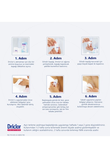 Driclor Aşırı Terleme Önleyici Antiperspirant Roll-On Deodorant 3 x 20 ML