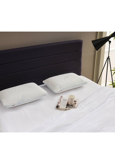 Akıllı Soğuk Cool Actıve Kumaş - Tombul Visko Yastık - Terleme Ve Isı Önleyici Ortopedik Yastık 1 Adet Çok Renkli