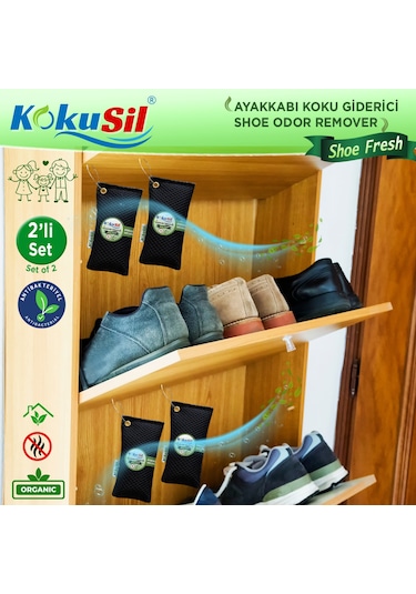 Kokusil Ayakkabı Koku Giderici Shoe Fresh 2li Set