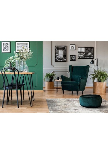 Hoom Rugs Franko Fs 05 Stone Viskon & Akrilik Yüksek Dokulu Modern Salon Halısı Taş