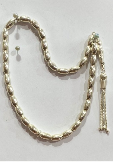 Tespih Vizyon İşlemeli Gümüş Tespih F16002096