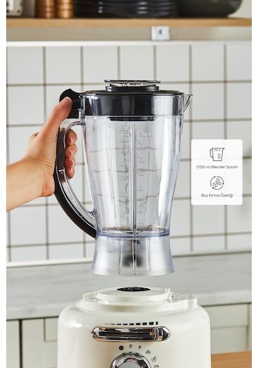 Karaca Multiblend Artisan Retro 1000 W Mutfak Robotu