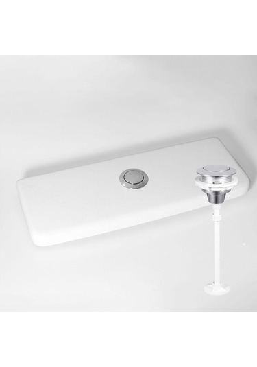 Suntek Ev, Banyo, Otel İçin 38 Mm Evrensel Kolay Kurulumlu Gümüş