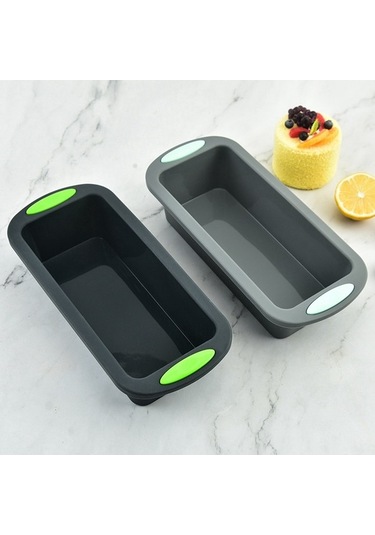 Ulzyvf Yapışmaz Ve Somun Silikon Pişirmek Koyu Köfte, Kek Kalıbı, İçin Gri Gri Ekmek, Gm Gri - Koyu Gri