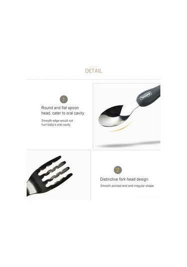 Pazly 2 Adet Çocuk Seyahat Yemek Seti, Taşınabilir Çatal Kaşık Takımı, Seyahat Çantası Diğer