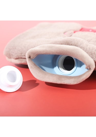 1500ML Karikatür Ayı Doldurulabilir Sıcak Su Torbası Gri