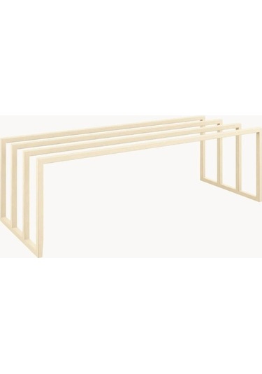 Bovi Metal Profil Ayakkabı Rafı Bej