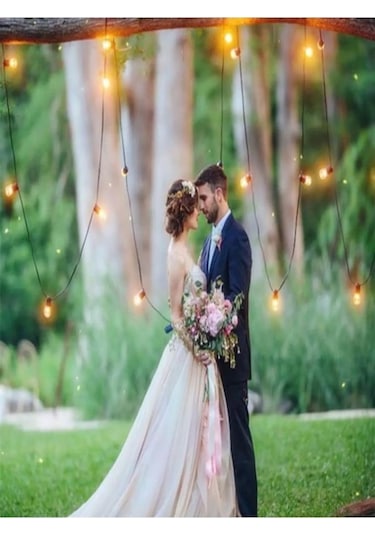 5 Duylu Birbirine Eklenebilir 5 Mt Cata Sarmaşık Dış Mekan Bahçe Aydınlatma Armatürü E27 Ip64 Siyah