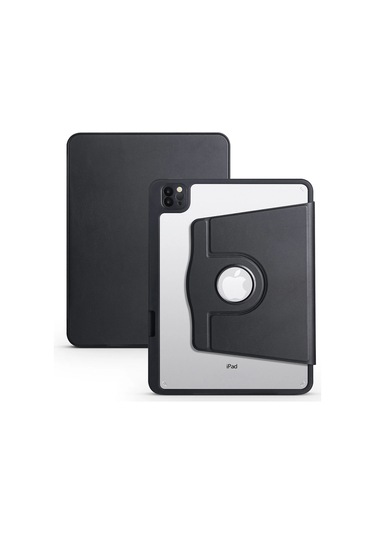 İpad Pro 11 2024 M4 Mvv83tu/a Mwr83tu/a Termik Kalem Bölmeli Dönebilen Standlı Kılıf Kapaklı Kılıf