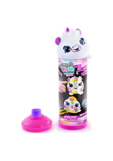 Airbrush Plush Sürpriz Mi Ni Neon Peluş 2'li Paket Çok Renkli