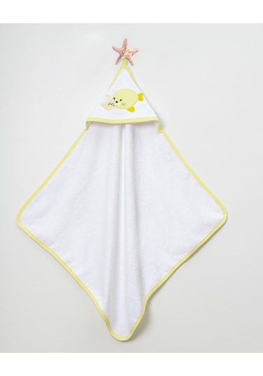 Balinalı Bornoz Takımı 1-2 Yaş Beyaz - Sarı