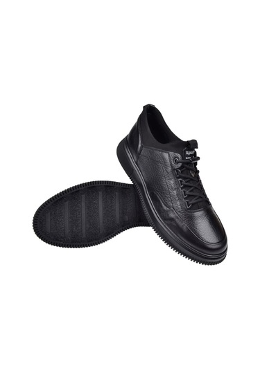 Voyager Hakiki Deri Ağız Kısmı Likralı Erkek Ayakkabı Voy-6431 Siyah Siyah Voyager Hakiki Deri Ağız Kısmı Likralı Erkek Ayakkabı Voy-6431 Siyah Siyah