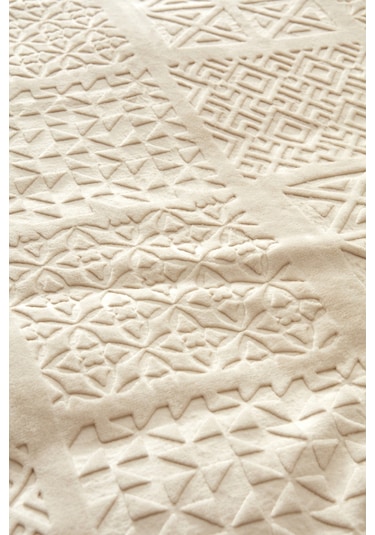 Karaca Home Blair Embos Tek Kişilik Battaniye Bej 200.22.05.0166