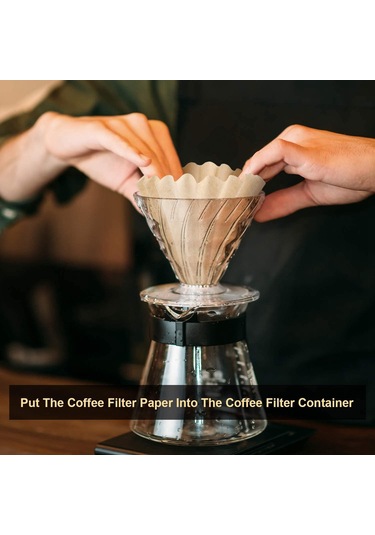 Ruicoo 1-4 Fincan Kahve Filtresi, Doğal Kahverengi Kağıt, Biyobozunur Ve Tek Kullanımlık 100 Adet Diğer