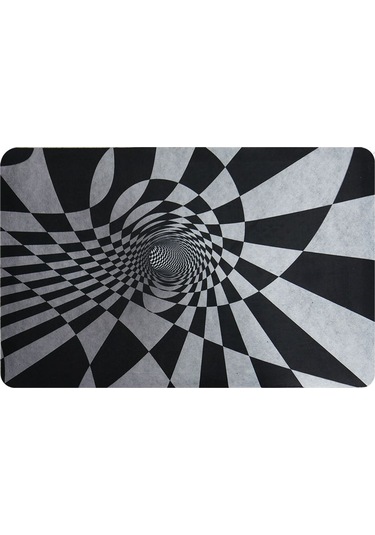 3D Dama Baskılı Kaliteli Kauçuk Kapı Önü Paspası