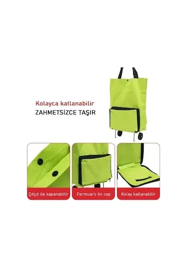 Katlanabilir Pazar Arabası - 9092839966825