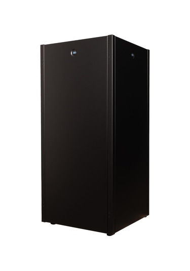 Lande Demonte 26u 600x600 Hyperline Dikili Tip Rack Kabinet Siyah Ön Cam Kapak / Tekerlekli