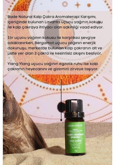 Bade Natural Kalp Çakra Aromaterapi Karışımı 10 ML