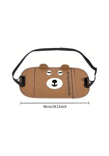 Elmpaly Araç Ayak Dinlenme Platformu, Ayaklık, 46x24.5cm Kahverengi, Konfor Ve Stil