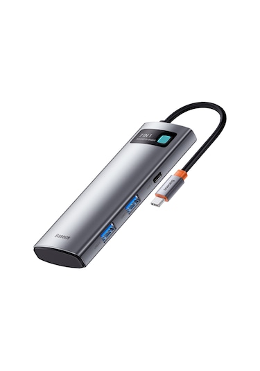 Baseus Metal Gleam 7 In 1 Multifonksiyonel Hub Dock Station