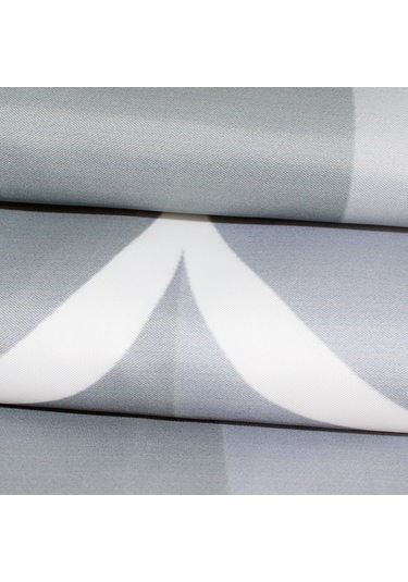 Lebıhmurah Bf1654 Duş Perdesi Su Geçirmez Çevre Dostu Modern Geometrik Çabuk Kuruyan Baskı Banyo Tuvalet İçin Saflık Ev Polyester Gri