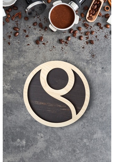 Kutaydan 6 Parça Ahşap Lazer Kesim Bardak Ve Kahve Altlığı Ahşap
