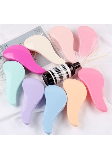 Taşınabilir Sihirli Kolu Saç Tarak Anti Statik Masaj Saç Fırçası Detangle Duş Masaj Saç Fırçası Tarak Salon Saç Şekillendirici Aracı