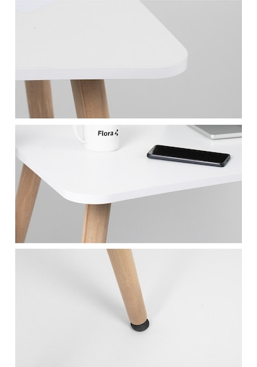 Bilgisayar Masası Flora Max Bilgisayar Masası Beyaz Gre-01 Beyaz