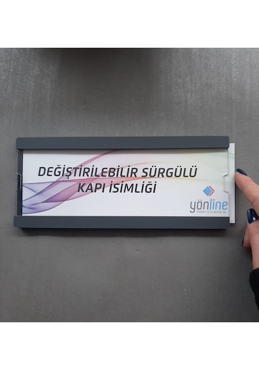 Değiştirilebilir Sürgülü Kapı Isimliği