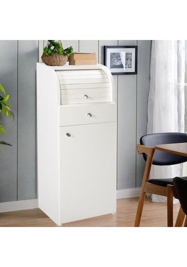 Mydesign Zeta Çekmeceli Ekmeklik Dolabı - Beyaz