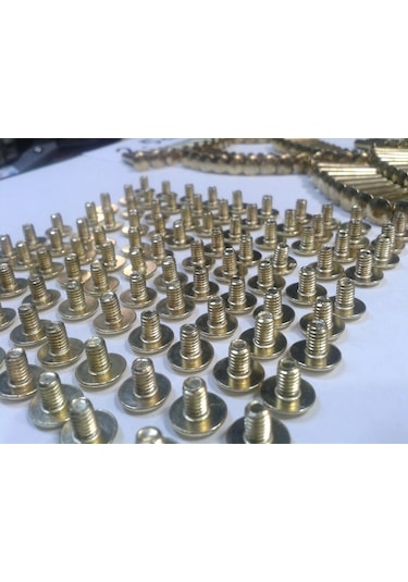 4 CM Dosya Klasör Menü Sunum Kartela Vidası Sarı 100 Adet