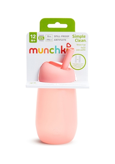 Munchkin Simple Clean Pipetli Alıştırma Bardağı 296 ML 12+ Ay Pembe