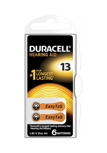 Duracell 13 Kulaklık Pili 6 Lı Kart