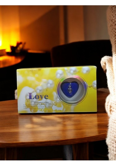 Love Pearl İstiridye İçinde Kutu Açılımı İnci Kolye Altın - Koyu Füme