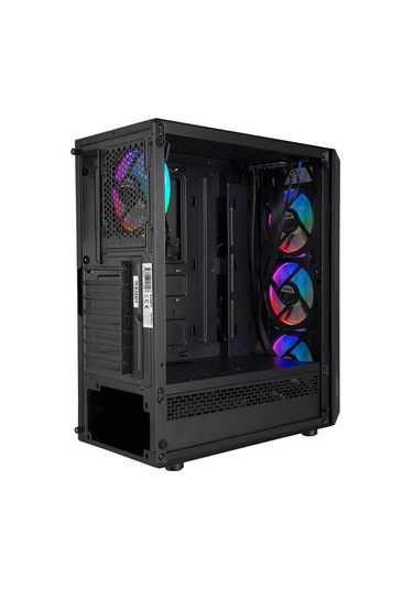 Everest Bumpy 4 12cm Rgb Fan 600w Apfc Tempered Camlı Atx Mid-t Gaming Oyuncu Kasası
