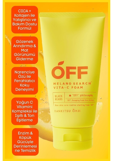 Cosmetex Roland Kankitsu Ohji Off C Vitaminli Yüz Yıkama Köpüğü